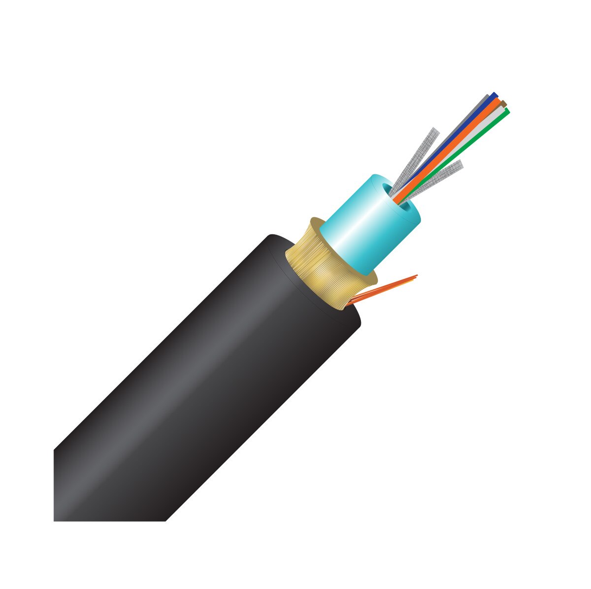 SSF™ 6 Strand OM3 Double Jacket Micro Distribution Riser- Bulk per Ft.